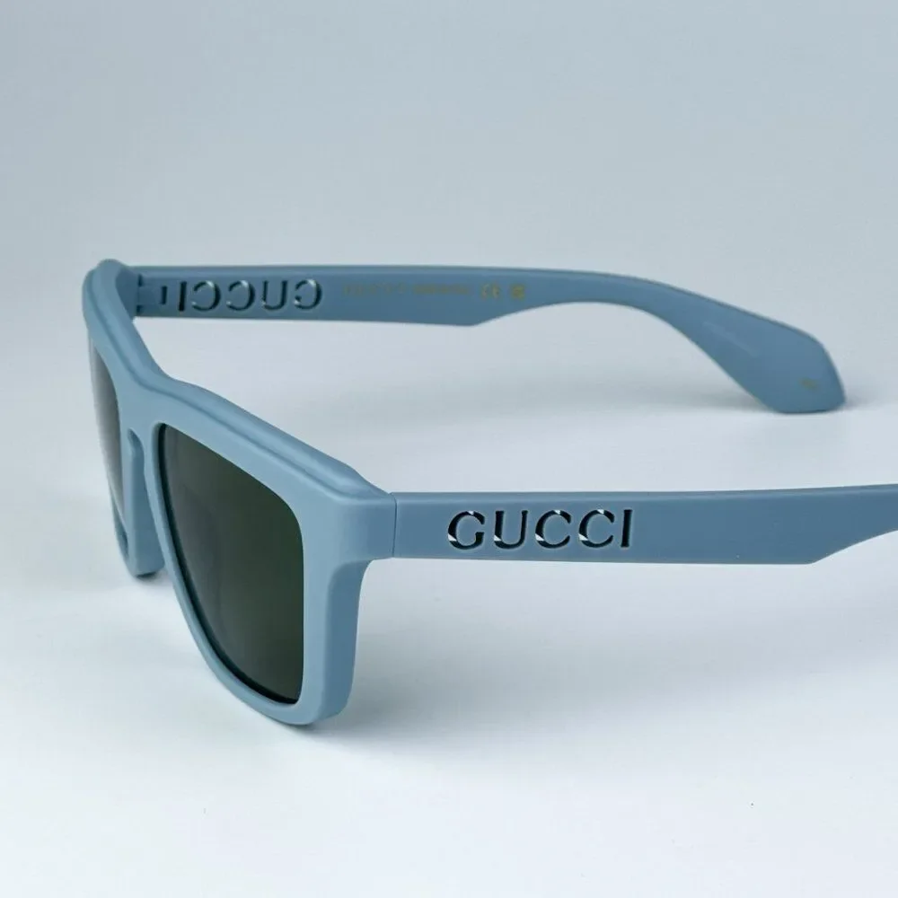 NEW Gucci GG1571S 003 Light Blue Green Unisex Square Sunglasses GG 1571S